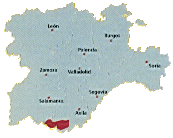 Mapa orientativo de la Sierra de Gredos